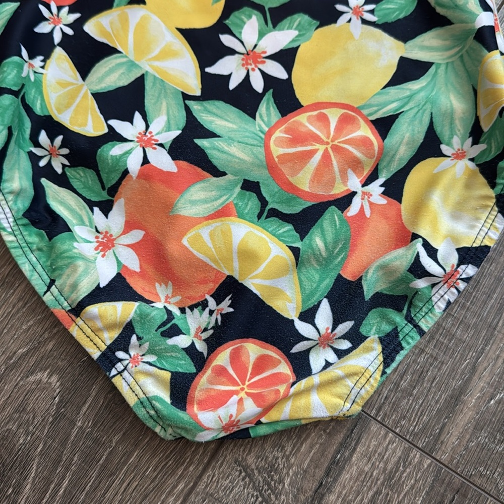 Old Navy Kids One Piece Swimsuit - Citrus Print - Picture 3 of 6